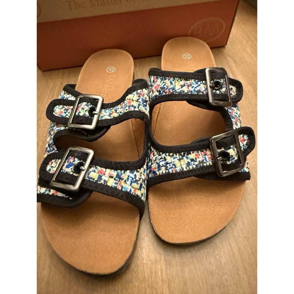 Bernie Mev Sandal Sunset Pixel Womens 37 Size 6-6.5 New